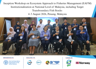 Inception Workshop on Ecosystem Approach to Fisheries Management (EAFM) Institutionalization at National Level of Malaysia, including Target Transboundary Fish Stocks, 4–5 August 2026, Penang, Malaysia